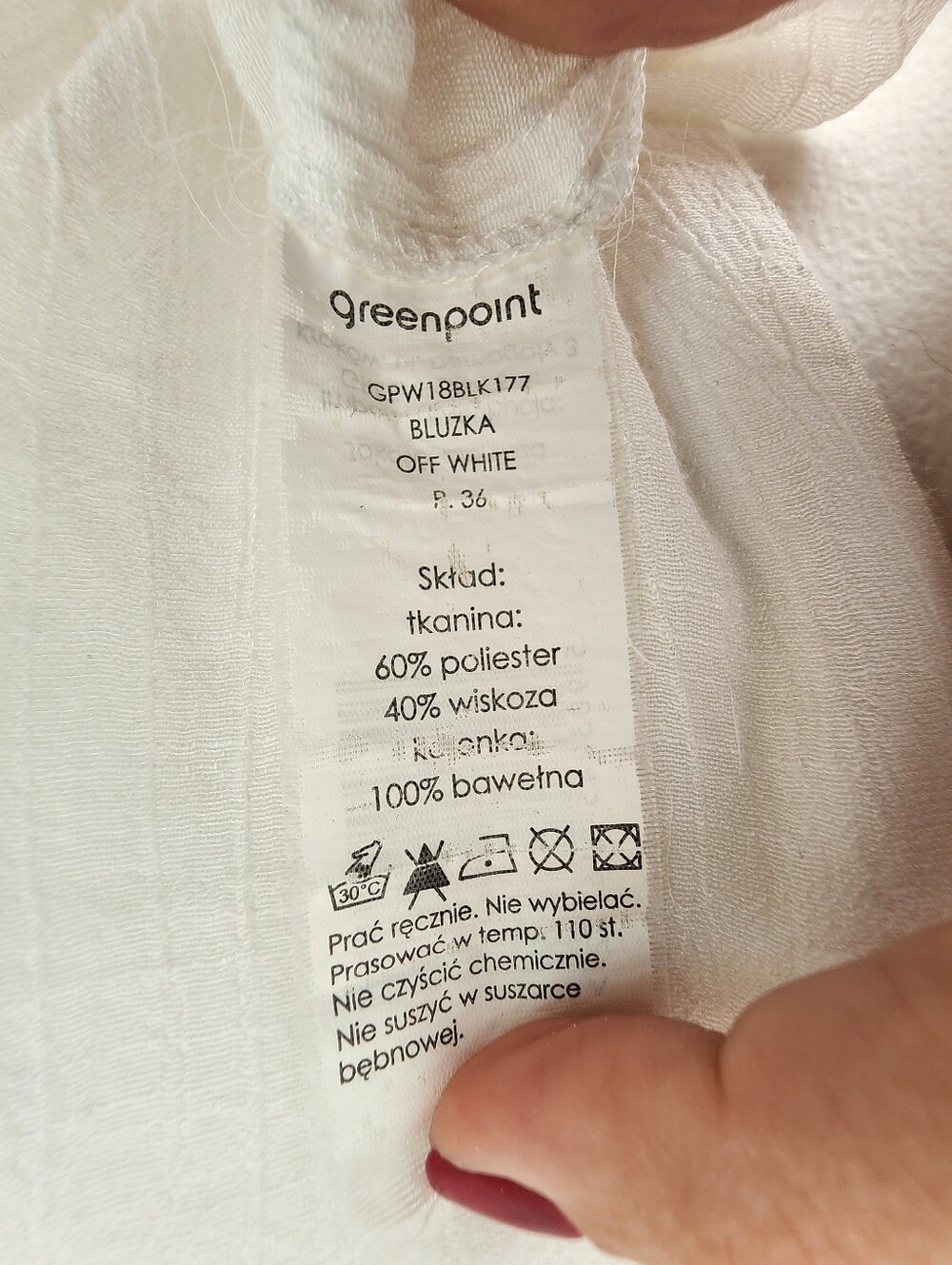 (Made In Poland) Cream Boho Blouse - Delicate, Lightweight - EU 36 (Small) - Picture 8 of 11